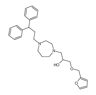 1-(4-(3,3-diphenylpropyl)-1,4-diazepan-1-yl)-3-(furan-2-ylmethoxy)propan-2-ol_199937-65-0