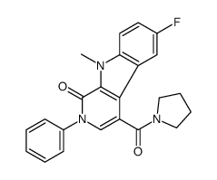 6-Fluoro-9-methyl-2-phenyl-4-(1-pyrrolidinylcarbonyl)-2,9-dihydro -1H-β-carbolin-1-one_205881-86-3