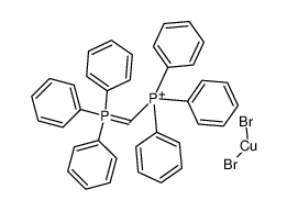 copper(1+),triphenyl-[(triphenyl-$l^{5}-phosphanylidene)methyl]phosphanium,dibromide_20745-98-6
