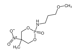 N-(3-methoxypropyl)-5-methyl-5-nitro-2-oxo-1,3,2λ<sup>5</sup>-dioxaphosphinan-2-amine_20926-49-2