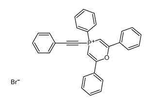 2,4,6-triphenyl-4-(2-phenylethynyl)-1,4-oxaphosphinin-4-ium,bromide_21680-87-5
