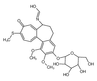 N-[(7S)-1,2-dimethoxy-10-methylsulfanyl-9-oxo-3-[(2S,3R,4S,5S,6R)-3,4,5-trihydroxy-6-(hydroxymethyl)oxan-2-yl]oxy-6,7-dihydro-5H-benzo[a]heptalen-7-yl]formamide_219547-29-2