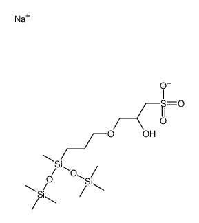 sodium,2-hydroxy-3-[3-[methyl-bis(trimethylsilyloxy)silyl]propoxy]propane-1-sulfonate_23531-54-6