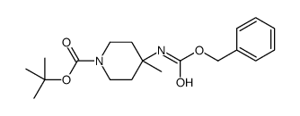 tert-butyl 4-methyl-4-(phenylmethoxycarbonylamino)piperidine-1-carboxylate_236406-14-7