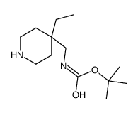 tert-butyl N-[(4-ethylpiperidin-4-yl)methyl]carbamate_236406-29-4