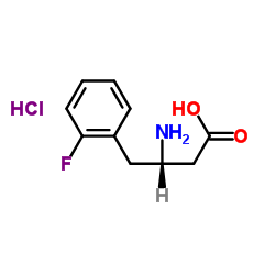 (s)-3-amino-4-(2-fluorophenyl)butanoic acid hydrochloride_246876-92-6