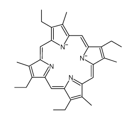 2,7,13,17-tetraethyl-3,8,12,18-tetramethyl-1,2,3,4,5,6,9,10,11,12,13,14,15,16,19,20,22,24-octadecahydroporphyrin-21,23-diide_25878-85-7