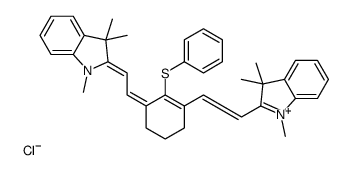 1,3,3-trimethyl-2-[2-[2-phenylsulfanyl-3-[2-(1,3,3-trimethylindol-1-ium-2-yl)ethenyl]cyclohex-2-en-1-ylidene]ethylidene]indole,chloride_269401-43-6