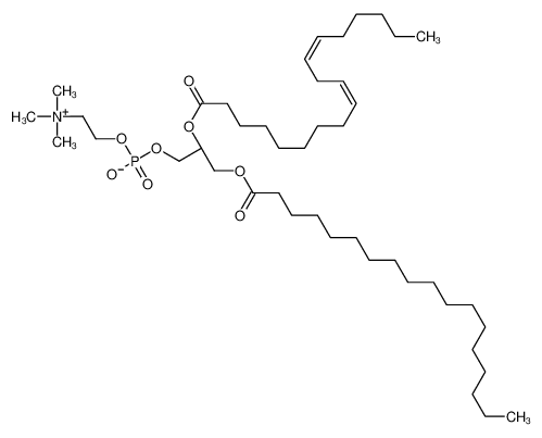 1-octadecanoyl-2-[(9Z,12Z)-octadecadienoyl]-sn-glycero-3-phosphocholine_27098-24-4