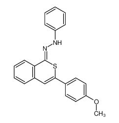 N-[3-(4-Methoxy-phenyl)-isothiochromen-(1Z)-ylidene]-N'-phenyl-hydrazine_28352-69-4