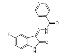 (Z)-N'-(5-fluoro-2-oxoindolin-3-ylidene)isonicotinohydrazide_283584-54-3