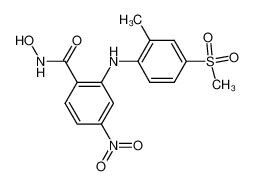 N-hydroxy-2-(4-methanesulfonyl-2-methyl-phenylamino)-4-nitro-benzamide_283601-68-3