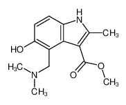 4-Dimethylaminomethyl-5-hydroxy-2-methyl-1H-indole-3-carboxylic acid methyl ester_283608-15-1