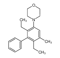 4-(2,6-diethyl-5-methyl-biphenyl-3-yl)-morpholine_28369-65-5