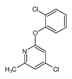 2-(2-Chlorphenoxy)-4-chlor-6-methylpyridin_28373-80-0
