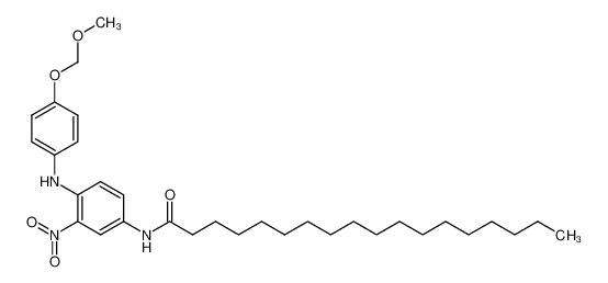 Octadecanoic acid [4-(4-methoxymethoxy-phenylamino)-3-nitro-phenyl]-amide_28374-03-0