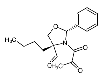 (2R,4S)-4-Butyl-3-(2-oxo-propionyl)-2-phenyl-oxazolidine-4-carbaldehyde_284026-47-7