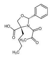 (2R,4S)-4-Butyl-3-(2-oxo-propionyl)-2-phenyl-oxazolidine-4-carboxylic acid_284026-49-9
