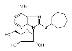 8-(thiocycloheptyl)adenosine_284040-49-9
