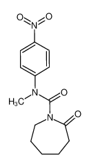 2-Oxo-azepane-1-carboxylic acid methyl-(4-nitro-phenyl)-amide_28419-54-7