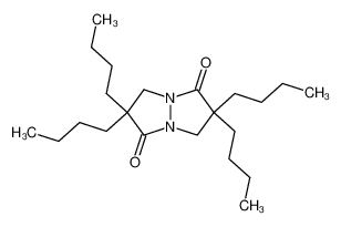 2,2,6,6-tetrabutyl-tetrahydro-pyrazolo[1,2-a]pyrazole-1,5-dione_2842-96-8