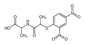 2-[2-(2,4-Dinitro-phenylsulfanyl)-propionylamino]-propionic acid_28423-82-7