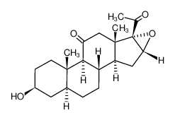 16α,17-epoxy-3β-hydroxy-5α-pregnane-11,20-dione_28439-46-5