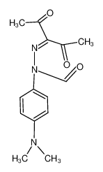 Formic acid N'-(1-acetyl-2-oxo-propylidene)-N-(4-dimethylamino-phenyl)-hydrazide_28440-86-0