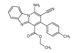 ethyl 1-amino-2-cyano-3-(p-tolyl)benzo[4,5]imidazo[1,2-a]pyridine-4-carboxylate_284496-86-2