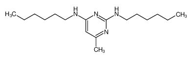 N,N'-dihexyl-6-methyl-pyrimidine-2,4-diamine_28458-79-9