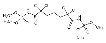 [2,2,6,6-Tetrachloro-7-(dimethoxy-phosphorylamino)-7-oxo-heptanoyl]-phosphoramidic acid dimethyl ester_28461-04-3