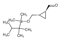 (1S,2S)-2-[Dimethyl-(1,1,2-trimethyl-propyl)-silanyloxymethyl]-cyclopropanecarbaldehyde_284662-62-0