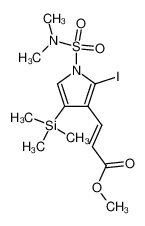 N,N-dimethyl 2-iodo-3-(trans-2-methoxycarbonylethenyl)-4-trimethylsilyl-1H-pyrrole-1-sulfonamide_284663-47-4