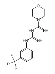 N-(3-trifluoromethyl-phenylcarbamimidoyl)-morpholine-4-carboximidic acid amide_28468-56-6