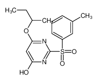 4-butan-2-yloxy-2-(3-methylphenyl)sulfonyl-1H-pyrimidin-6-one_284681-81-8