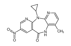 11-cyclopropyl-5,11-dihydro-4-methyl-8-nitro-6H-dipyrido[3,2-b:2',3'-e][1,4]diazepin-6-one_284686-33-5