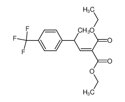 ethyl 4-methyl-2-(ethoxycarbonyl)-4-p-trifluoromethylphenyl-2-butenoate_284686-89-1