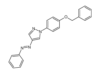 1-(4-benzyloxy-phenyl)-4-phenylazo-1H-pyrazole_28469-39-8