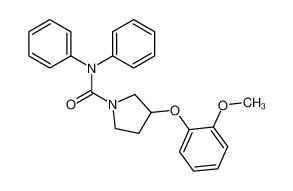 3-(2-Methoxy-phenoxy)-pyrrolidine-1-carboxylic acid diphenylamide_28483-04-7