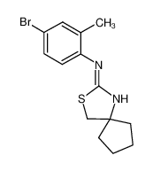 2-(4-bromo-2-methylphenylimino)-3-thia-1-azaspiro[4.4]nonane_285125-70-4
