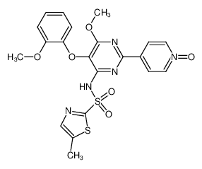 5-methyl-thiazole-2-sulfonic acid [6-methoxy-5-(2-methoxy-phenoxy)-2-(1-oxy-pyridin-4-yl)-pyrimidin-4-yl]-amide_285135-73-1