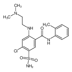 4-Chloro-2-(2-dimethylamino-ethylamino)-5-sulfamoyl-N-o-tolyl-benzamide_28524-84-7