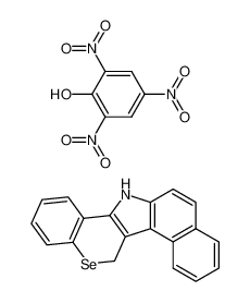 6,13-dihydro-benzo[e]selenochromeno[4,3-b]indole; compound with picric acid (1:1)_28526-53-6