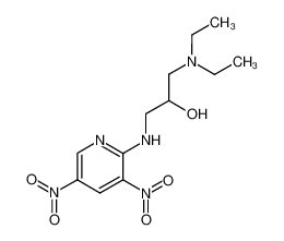 1-diethylamino-3-(3,5-dinitro-pyridin-2-ylamino)-propan-2-ol_2853-47-6