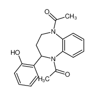 1,5-diacetyl-2-(2-hydroxy-phenyl)-2,3,4,5-tetrahydro-1H-benzo[b][1,4]diazepine_28546-79-4
