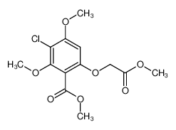 (4-Chlor-3,5-dimethoxy-2-methoxycarbonyl-phenoxy)-essigsaeuremethylester_2855-86-9