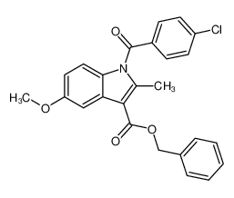 1-p-Chlorobenzoyl-2-methyl-5-methoxyindol-3-carbonsaeurebenzylester_28558-12-5