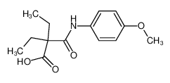 2-Ethyl-2-(4-methoxy-phenylcarbamoyl)-butyric acid_28563-12-4