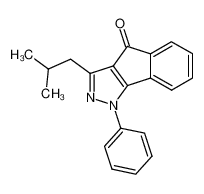 3-isobutyl-1-phenyl-1H-indeno[1,2-c]pyrazol-4-one_28568-45-8