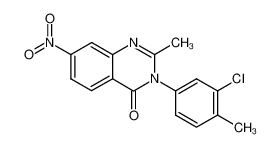 3-(3-chloro-4-methyl-phenyl)-2-methyl-7-nitro-3H-quinazolin-4-one_2858-05-1